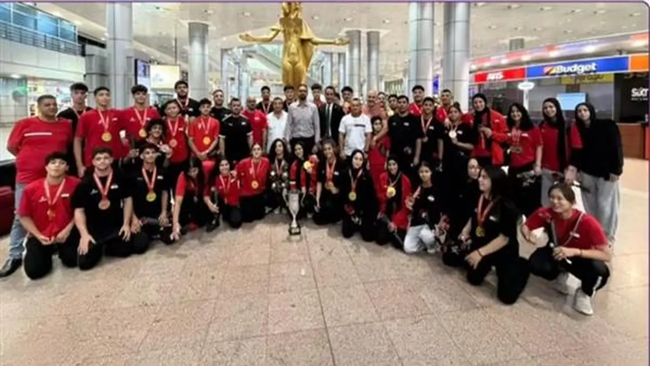 استقبال حافل لبعثة منتخب مصر للجودو بعد تتويجها بأفريقيا